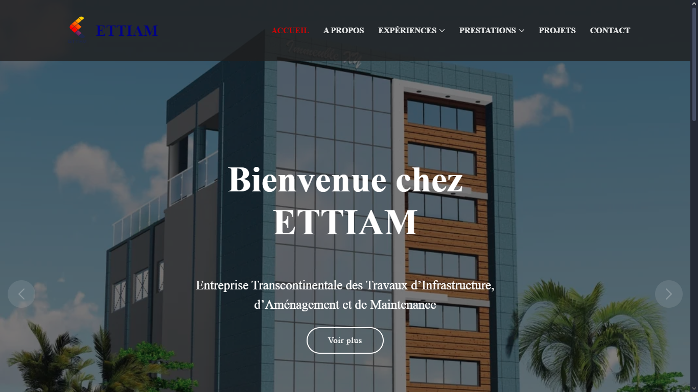 Ettiam BTP site institutionnel