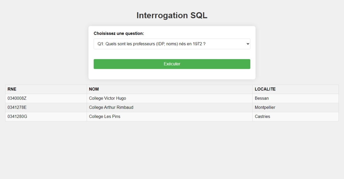 SQL Query Builder Oracle interface graphique
